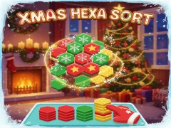 Игра Xmas Hexa Sort онлайн