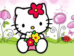 Игра Hello Kitty Jigsaw онлайн