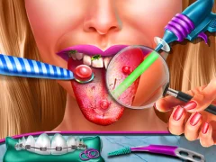 Игра Ellie Tongue Doctor онлайн