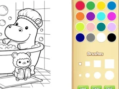 Игра Cozy Friends Coloring Book for Kids онлайн