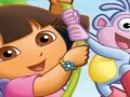 Игра Puzzle Fun Dora With Boots онлайн