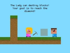 Игра Lady And Nubik Build And Dig онлайн
