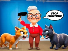 Игра Cat and Granny онлайн