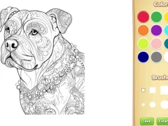 Игра Dog Coloring Book for Adults онлайн