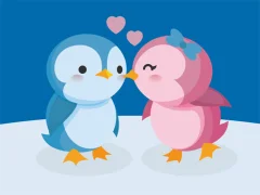 Игра Cute Penguin Puzzle онлайн