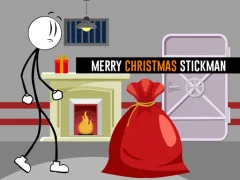 Игра Merry Christmas Stickman онлайн