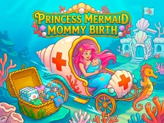 Игра Princess Mermaid Mommy Birth онлайн