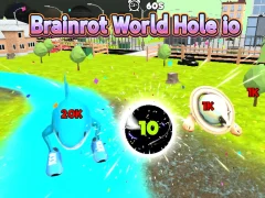 Игра Brainrot World Hole io онлайн