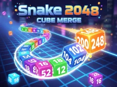 Игра Snake 2048: Cube Merge онлайн