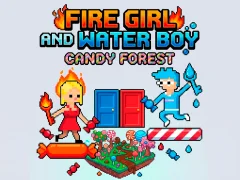 Игра Fire Girl and Water Boy Candy Forest онлайн