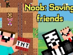Игра Noob: Saving Friends онлайн