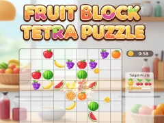 Игра Fruit Block Tetra Puzzle онлайн