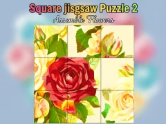 Игра Square jigsaw Puzzle 2  Assemble Flowers онлайн
