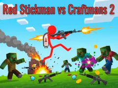 Игра Red Stickman Vs Craftmans 2 онлайн
