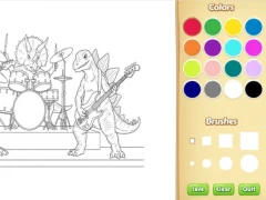 Игра Dinosaur Coloring Book For Kids онлайн