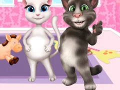 Игра Preganat Kitty Room Decor онлайн