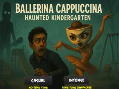 Игра Ballerina Cappuccina Haunted Kindergarten онлайн