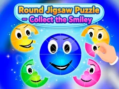 Игра Round jigsaw Puzzle - Collect the Smiley онлайн