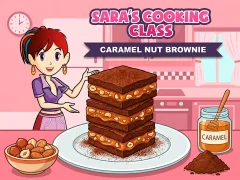 Игра Sara`s Cooking Class Caramel Nut Brownie онлайн