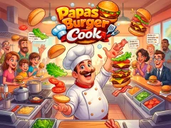 Игра Papas Burger Cook онлайн