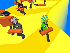 Игра Stickman Planks Fall онлайн