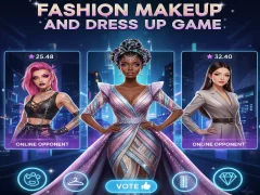 Игра Fashion Makeup And Dress Up Game онлайн