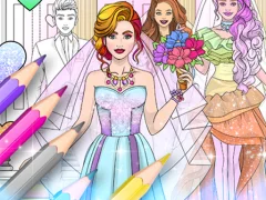 Игра Wedding Coloring Dress Up онлайн