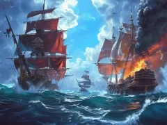 Игра Pirate Ships: Build and Fight онлайн