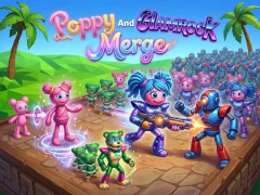 Игра Poppy And Glamrock Merge онлайн