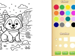Игра Dog Coloring Book онлайн