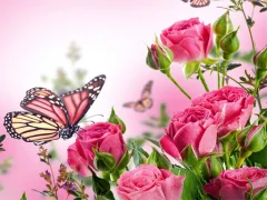 Игра Butterflies Puzzle онлайн