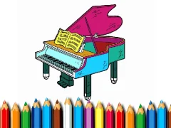 Игра Back To School: Piano Coloring Book онлайн