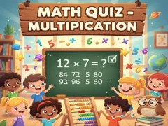Игра Math Quiz - Multiplication онлайн