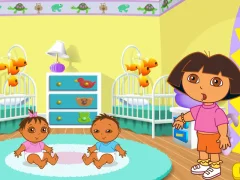Игра Dora the Explorer Dora's Playtime with the Twins онлайн