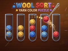 Игра Wool Sort Yarn Color Puzzle онлайн