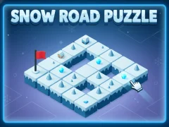 Игра Snow Road Puzzle онлайн