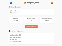 Игра Jburger Tycoon онлайн