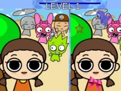 Игра Sprunki and Squid Game Difference онлайн