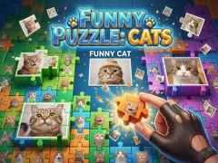 Игра Funny Puzzle: Cats онлайн
