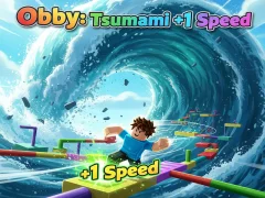 Игра Obby: Tsunami +1 speed онлайн