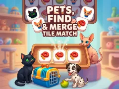 Игра Pets, Find and Merge Tile Match онлайн