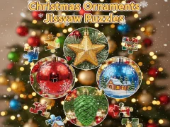 Игра Christmas Ornaments Jigsaw Puzzles онлайн