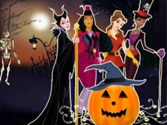 Игра Princesses Halloween Night онлайн