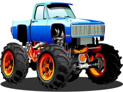 Игра Monster Truck Puzzle онлайн