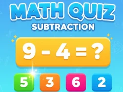 Игра Math Quiz - Subtraction онлайн