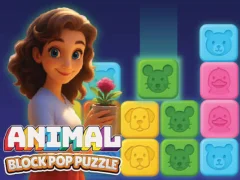 Игра Animal Block Pop Puzzle онлайн