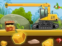 Игра Gold Truck Crane онлайн