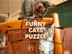 Игра Funny Cats Puzzle онлайн
