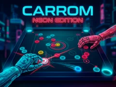 Игра Carrom Neon Edition онлайн