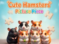 Игра Cute Hamsters Picture piece онлайн
